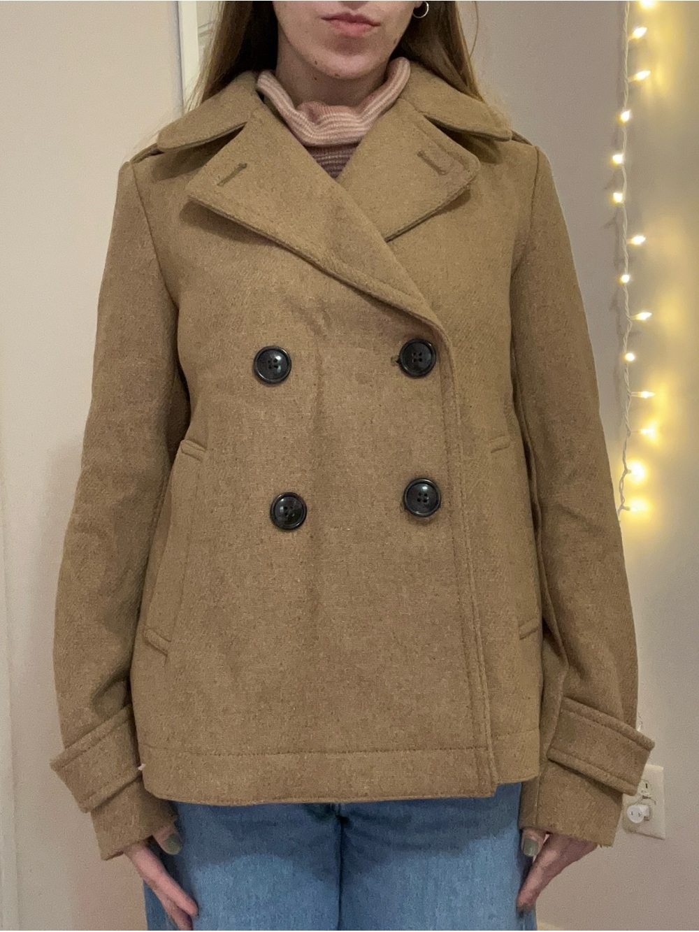 Gap Tan Pea Coat